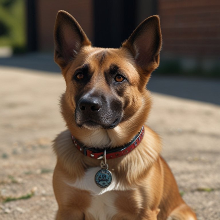 cachorro com coleira