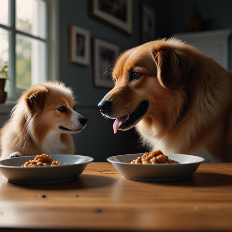 cachorro comendo Cogumelos